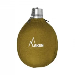 Gourde Avec Housse Laken Cantimplora Alu Et Tissu Kaki 1L