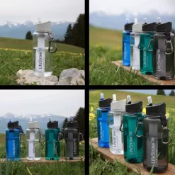 Traitement De L'eau Gourde Filtre à Eau Lifestraw Go 1L Noire -ÉCLAIRER Soldes Magasin gourde filtre a eau lifestraw go 2 stages 1l transparente 2