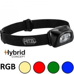 Lampe Frontale Petzl Tactikka + RGB Hybrid Noire