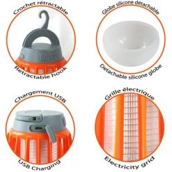 Lampe Lanterne Anti-insectes Rechargeable USB CAO LED -ÉCLAIRER Soldes Magasin lampe lanterne anti insectes rechargeable usb cao led 2