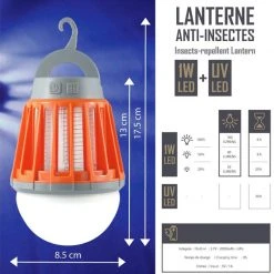 Lampe Lanterne Anti-insectes Rechargeable USB CAO LED -ÉCLAIRER Soldes Magasin lampe lanterne anti insectes rechargeable usb cao led 5