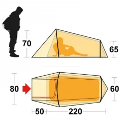 Accueil Tente Ferrino Sling 1 -ÉCLAIRER Soldes Magasin tente ferrino sling 1 personne 2